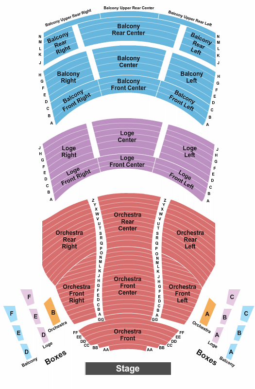 Procter & Gamble Hall Hadestown Seating Chart